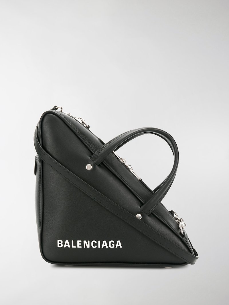 Balenciaga small triangle duffle bag black | MODES