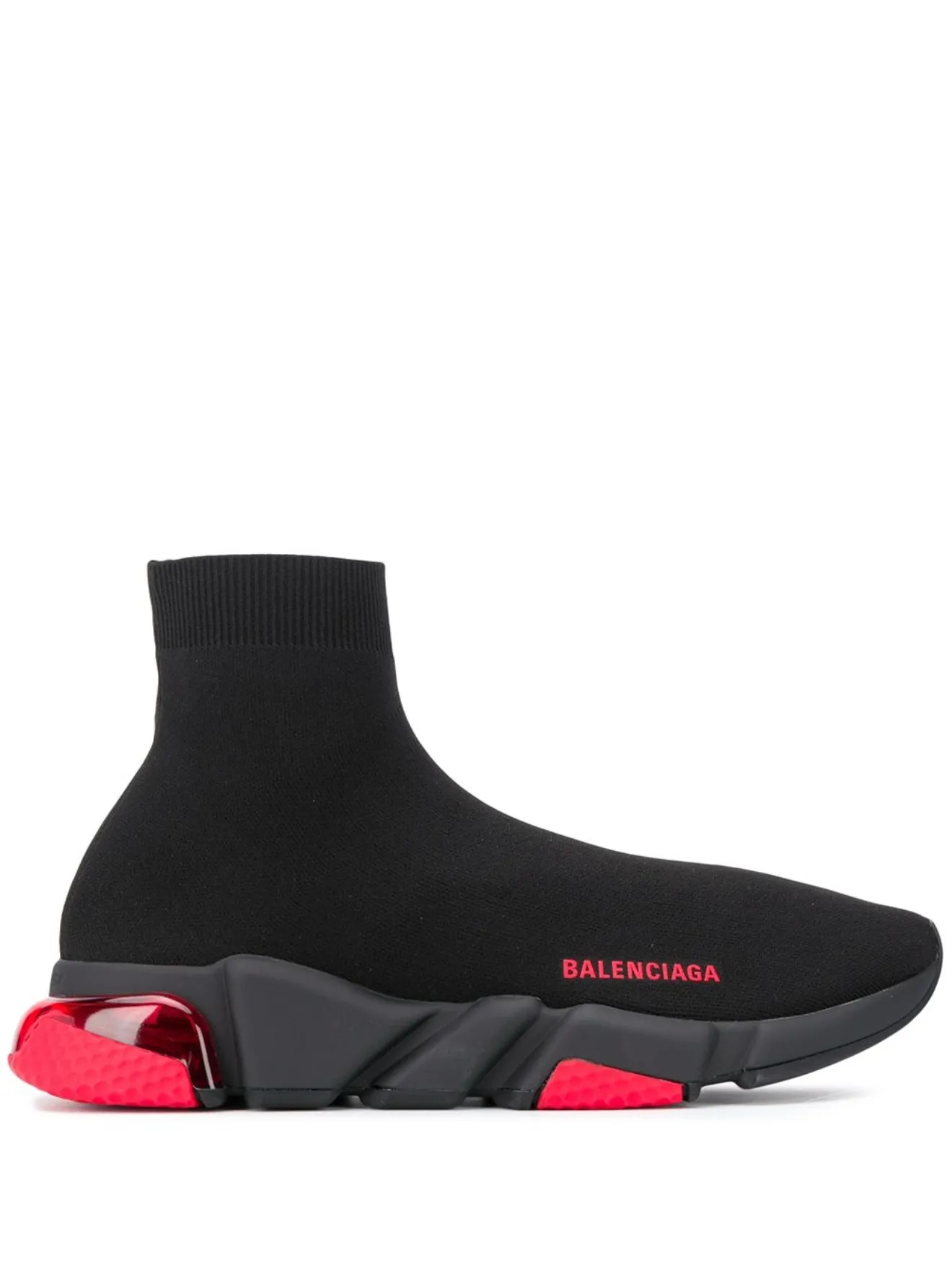 Balenciaga Sneakers Speed con suola trasparente nero | MODES
