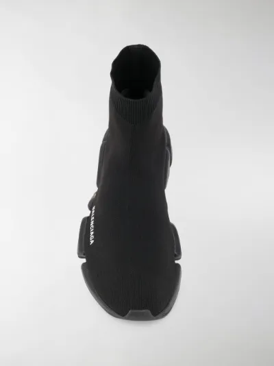 balenciaga black slip on