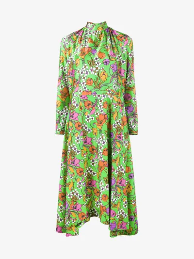 balenciaga print dress