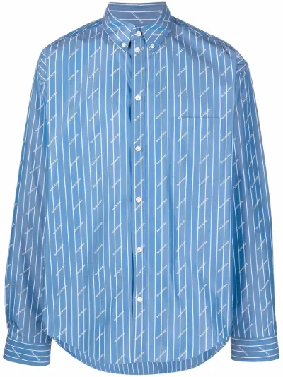 balenciaga pinstripe shirt