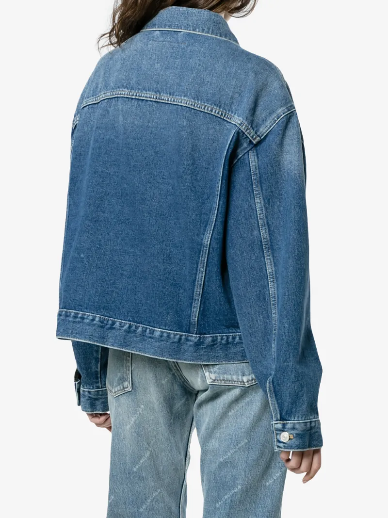 Balenciaga Swing Denim Jacket Jackets Browns Balenciaga Swing Denim Jacket