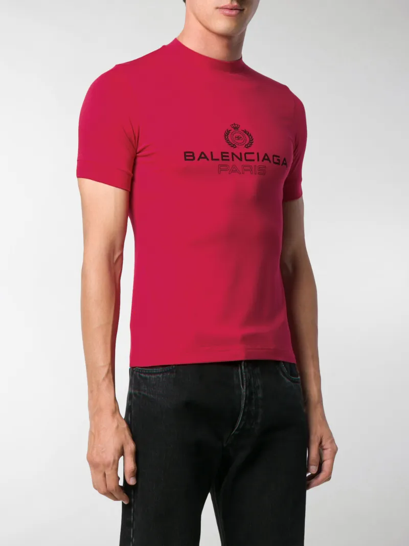 Balenciaga T-shirt con logo rosso | MODES