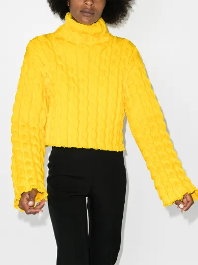 balenciaga sweater yellow