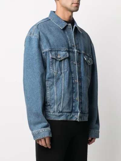 Balenciaga translation print denim jacket Eraldo NF