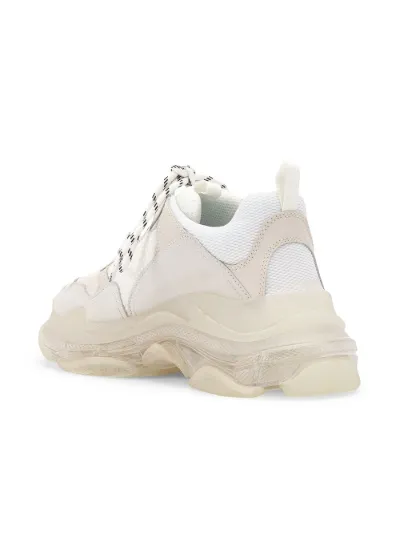 Sneaker Triple S con suola trasparente in nero e verde - CALZATURE