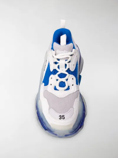 all white balenciaga triple s