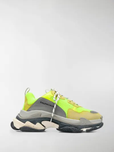 all green balenciaga triple s