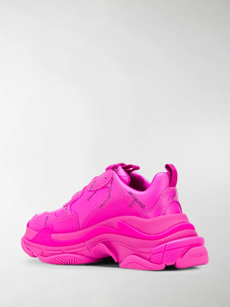 balenciaga triple s full pink