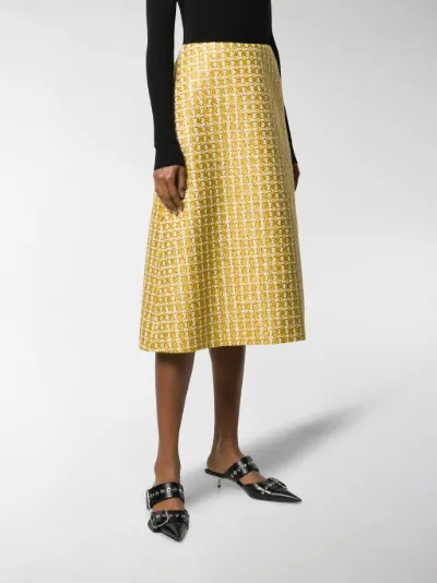 pleated midi skirt glitter