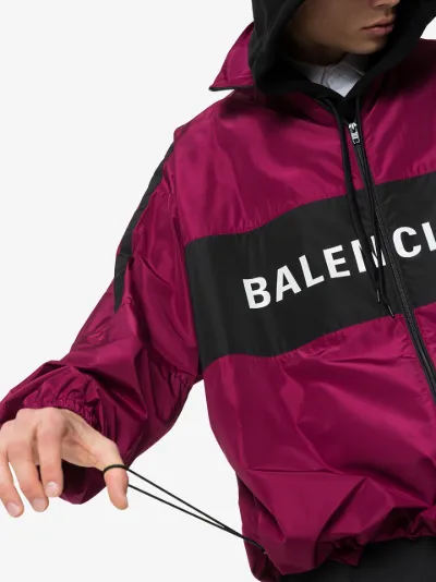 balenciaga windbreaker purple