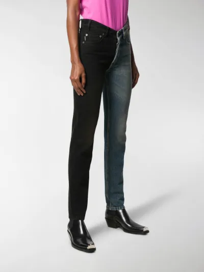 balenciaga two tone jeans