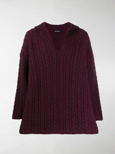 balenciaga purple jumper