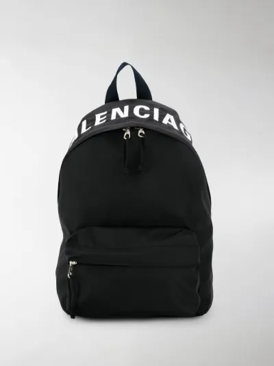 balenciaga wheel logo backpack