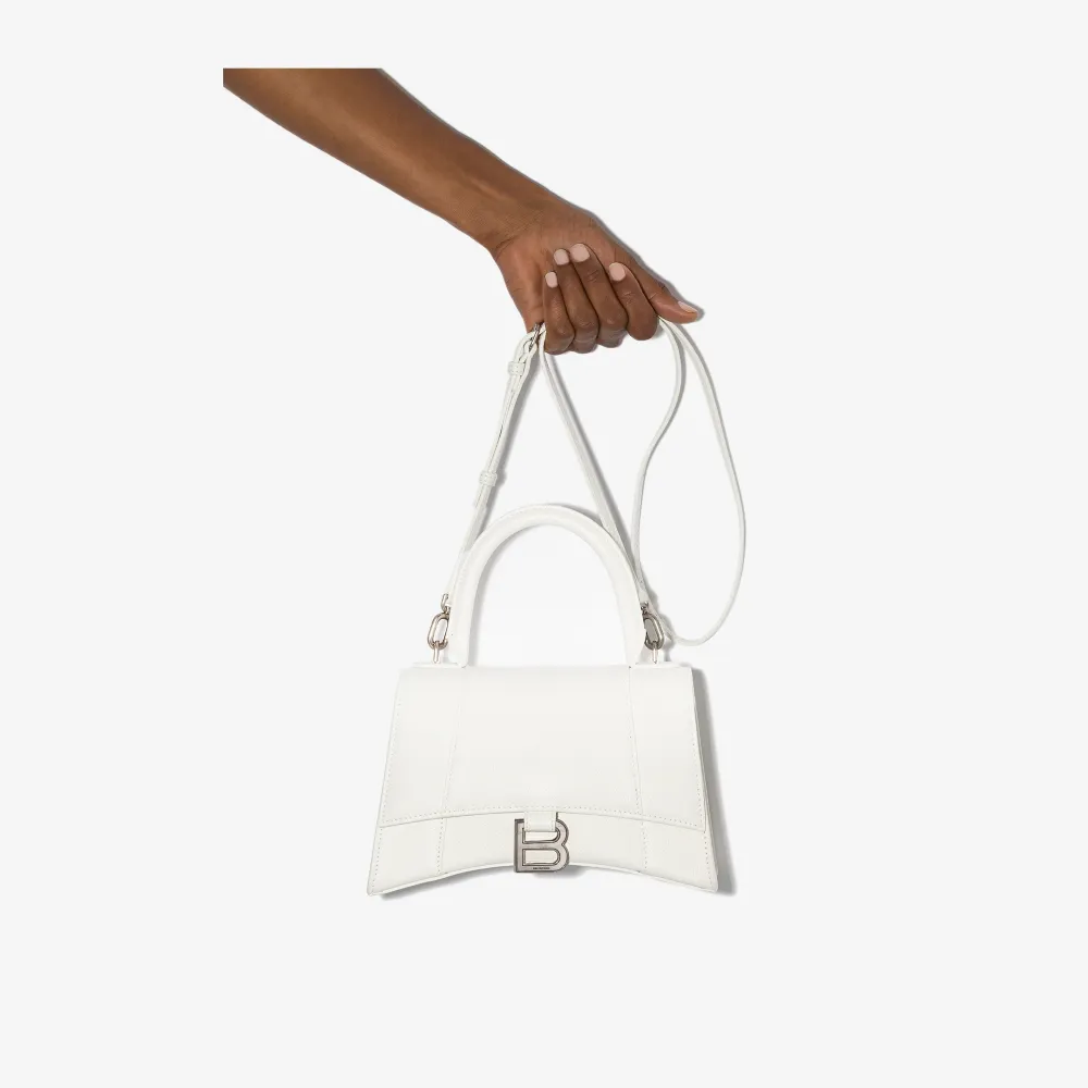 balenciaga hourglass bag xs white