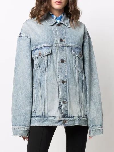 cut denim jacket