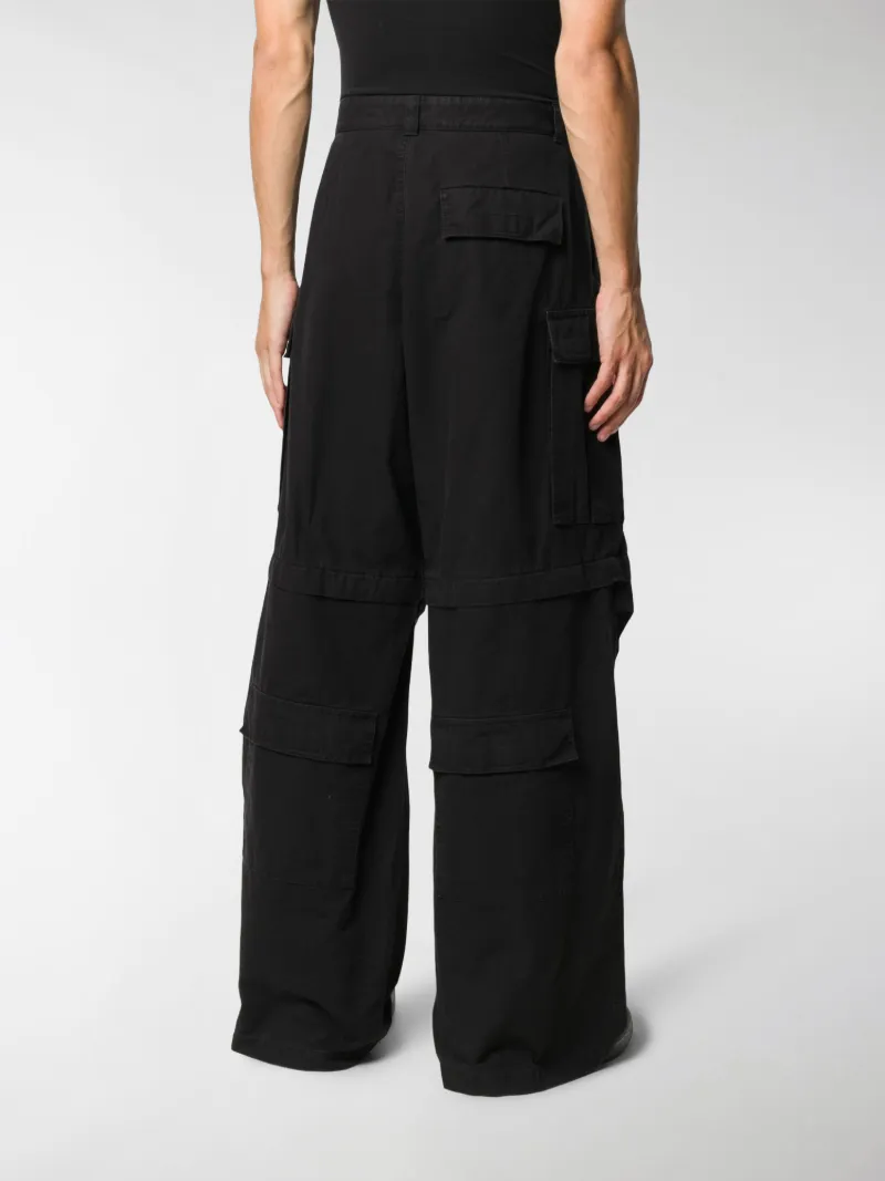 Sale Balenciaga wide-leg cargo trousers 