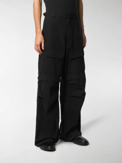 mens wide leg cargo pants