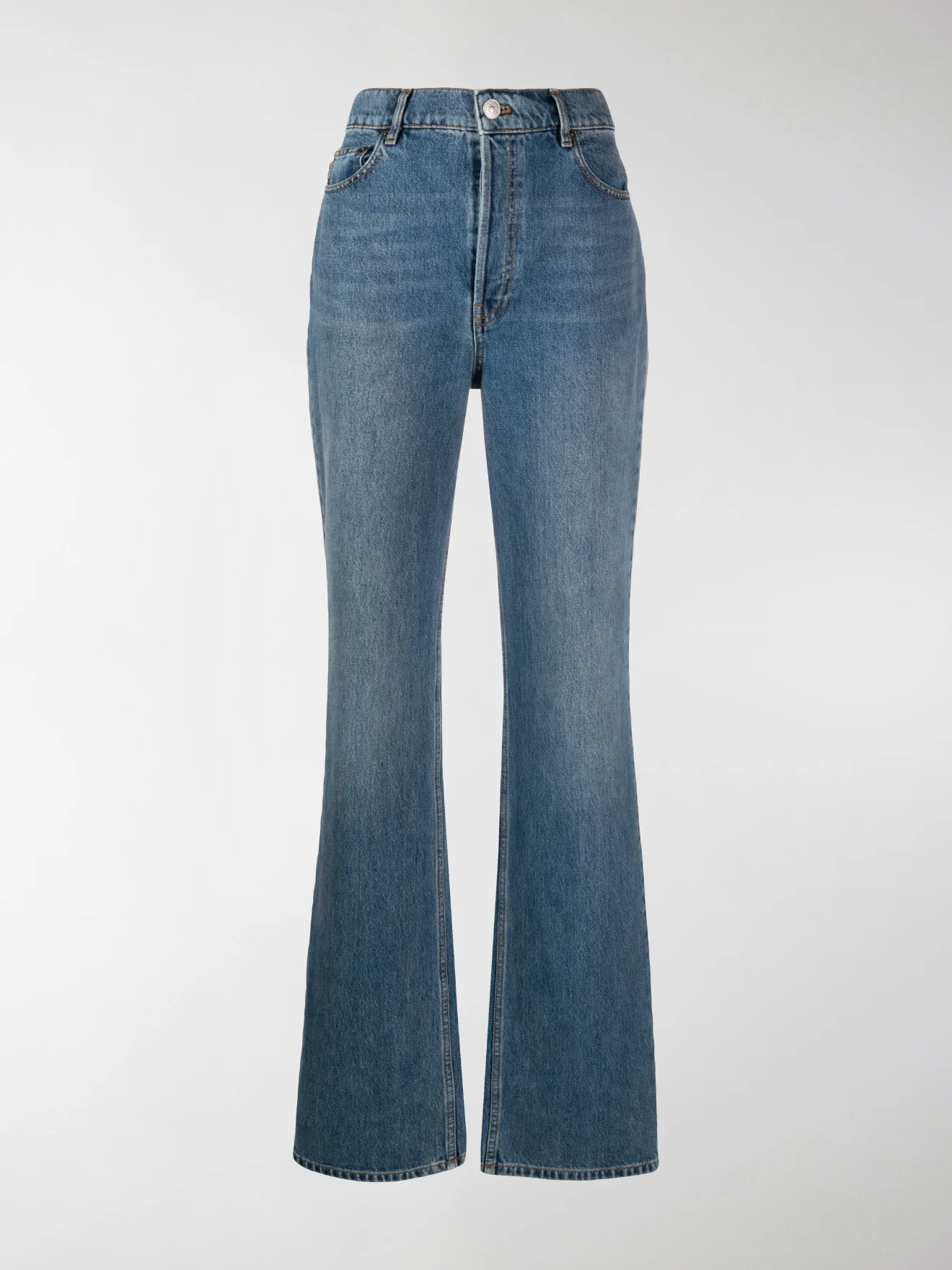 balenciaga flared denim