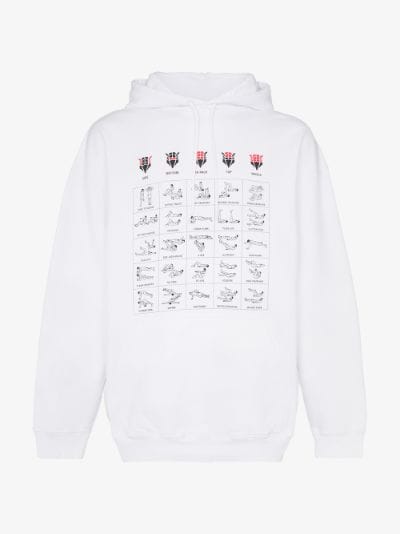 white workout hoodie