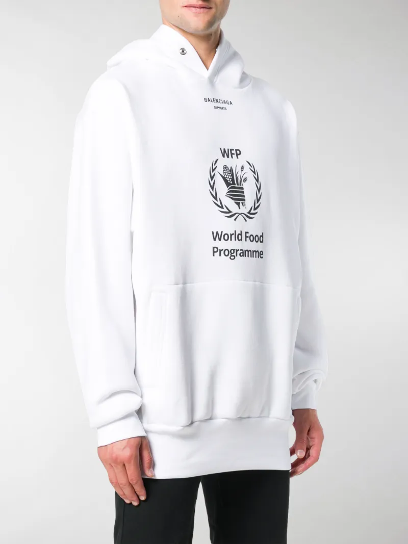 world food programme balenciaga hoodie