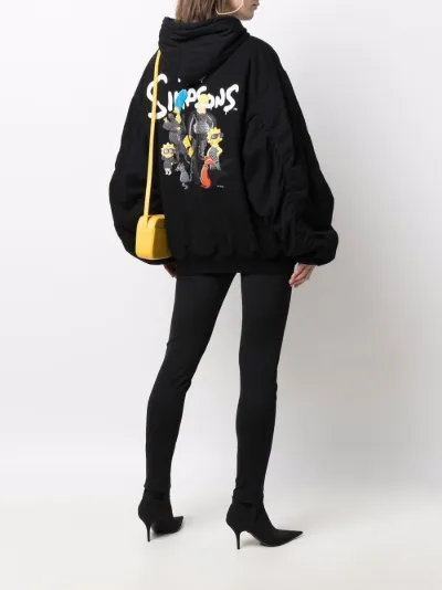 Balenciaga x The Simpsons logo-print hooded jacket | Eraldo Balenciaga x The Simpsons logo-print hooded jacket | Eraldo