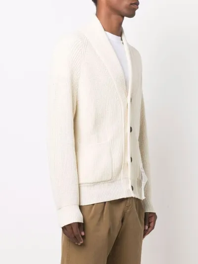 cashmere ribbed cardigan