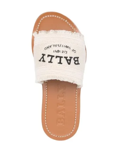 Bally logo embroidered slide sandals Eraldo SE