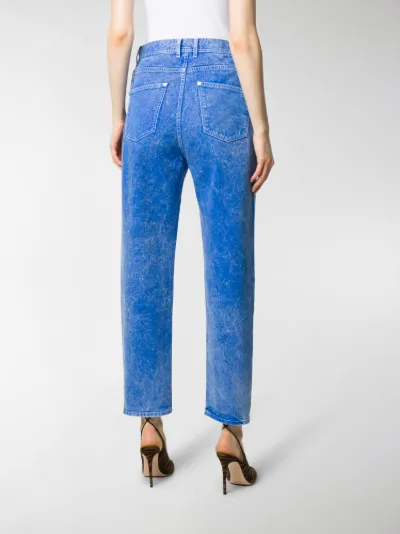 balmain acid wash jeans
