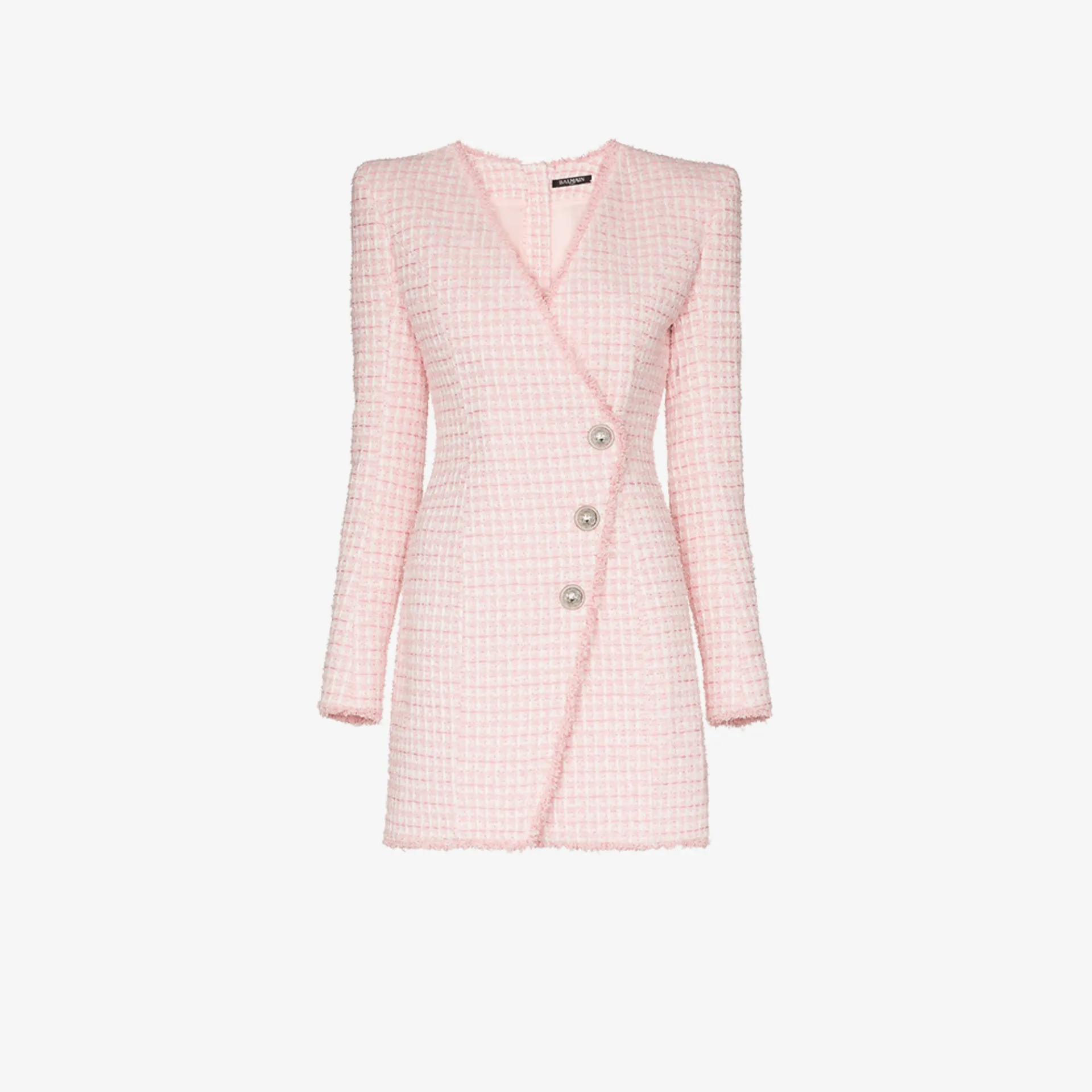 balmain pink dress