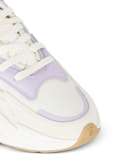 Purple balmain discount sneakers