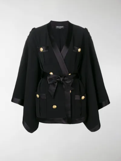 belted kimono jacket