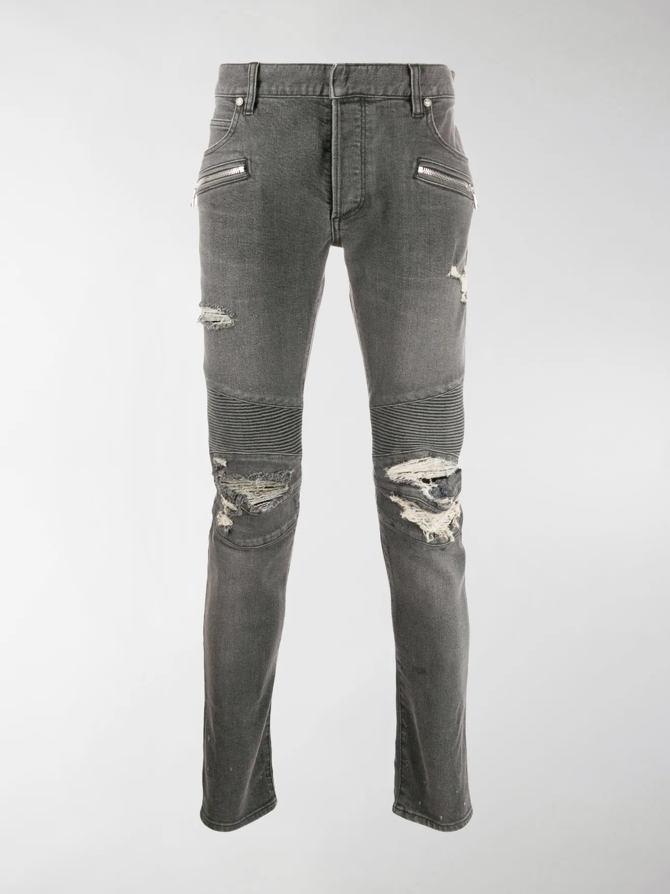 balmain grey jeans