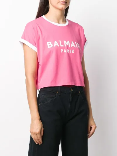 balmain pink shirt