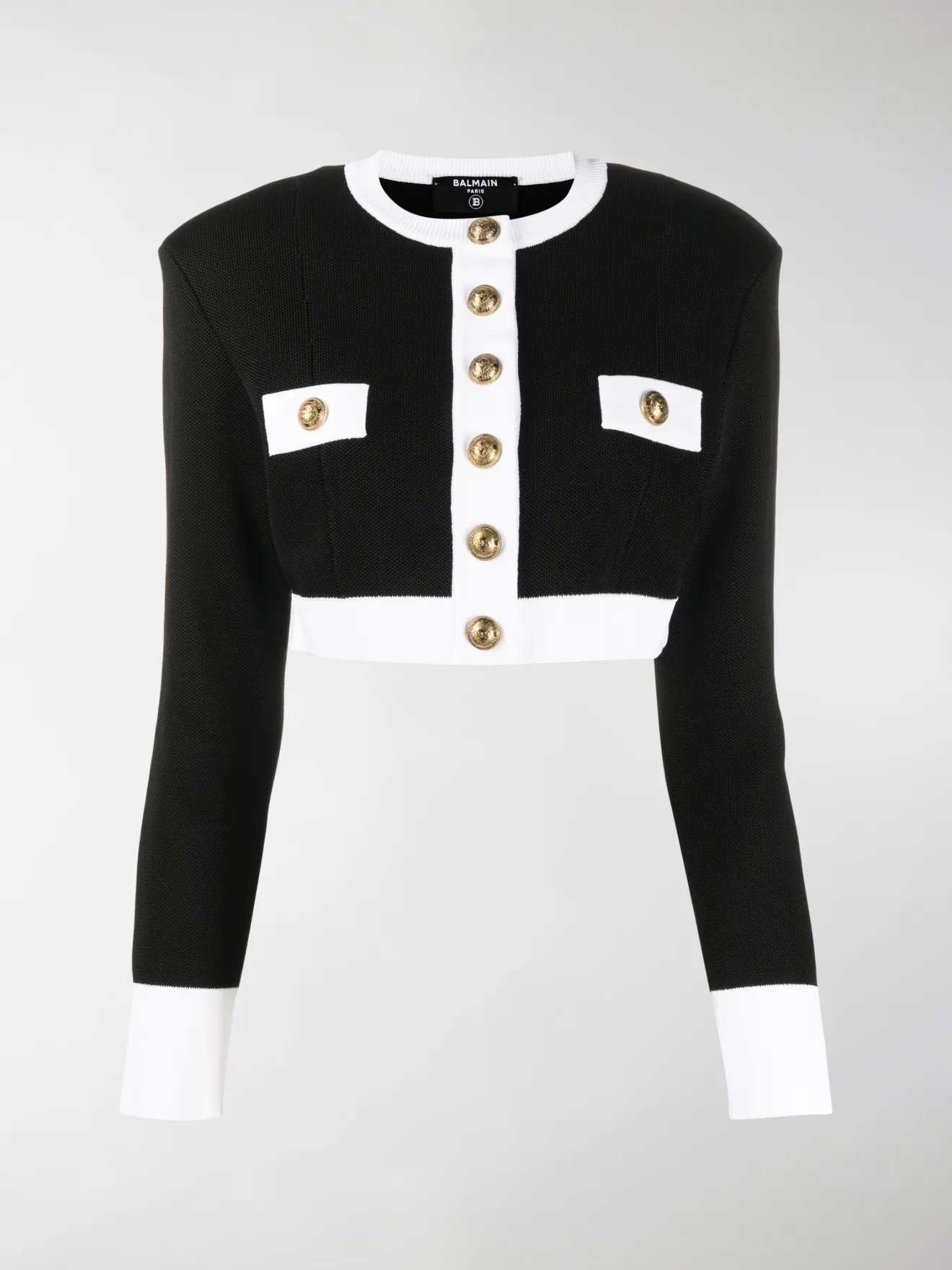 balmain cropped jacket