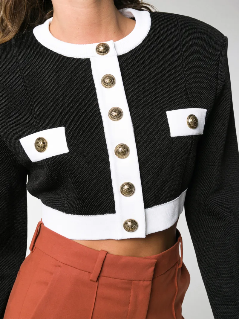 balmain cropped jacket