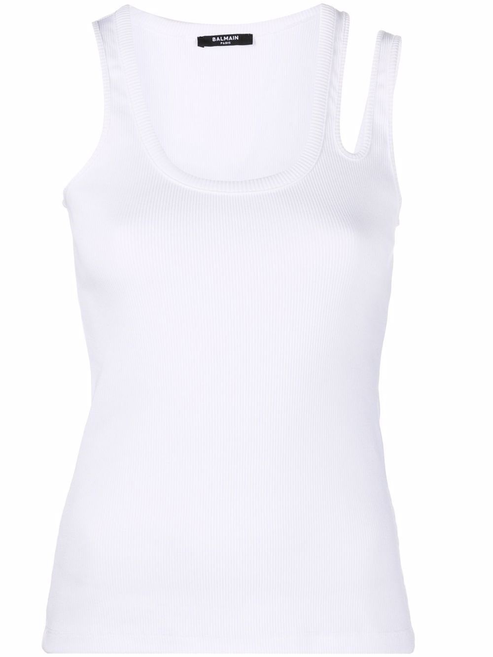 balmain white vest