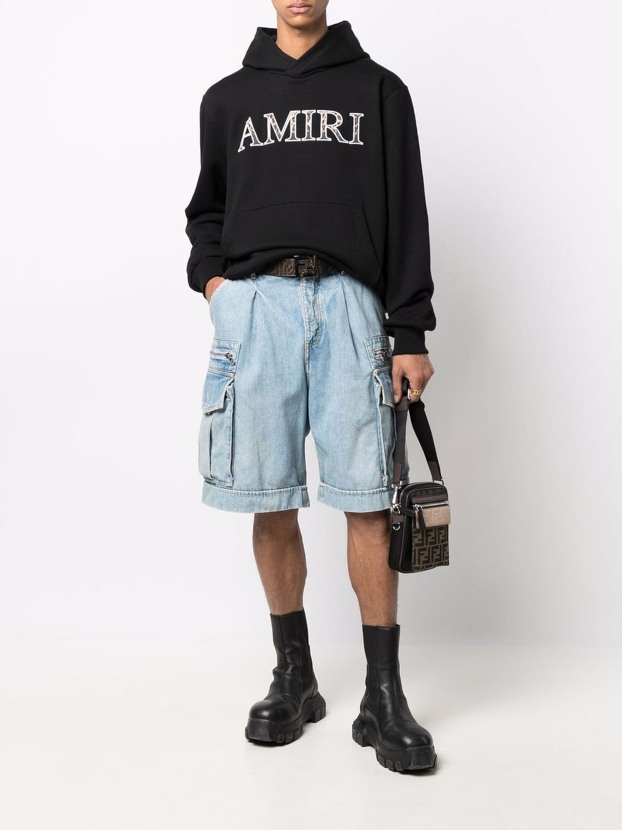 Balmain denim cargo shorts | Eraldo.com SA