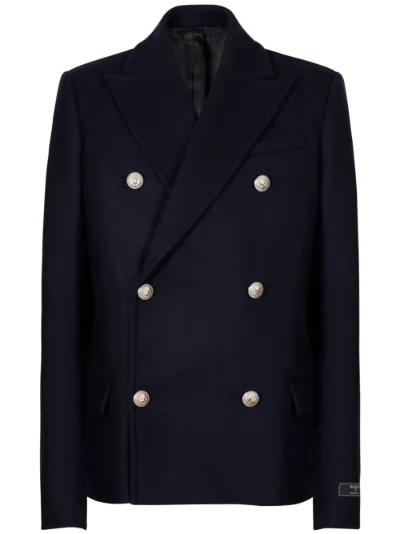 Balmain double breasted coat best sale