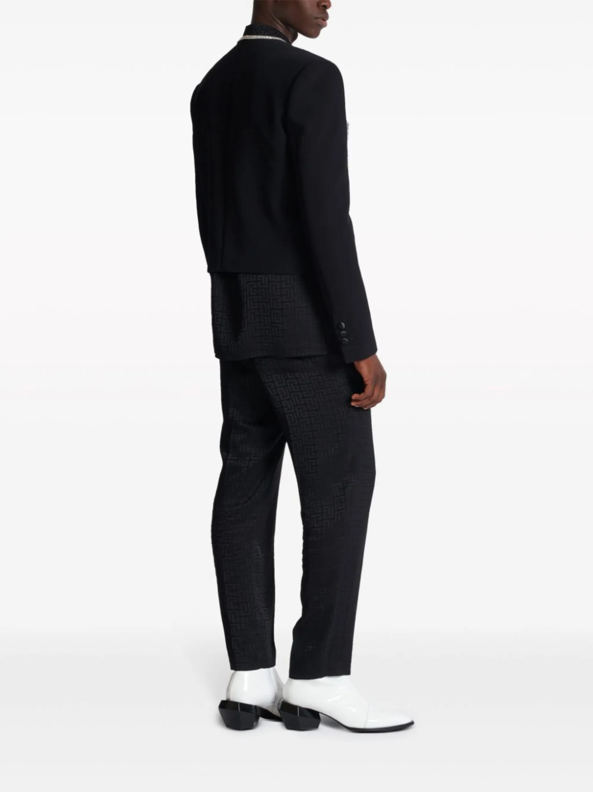 Balmain dragon-embroidered Spencer jacket | Eraldo.com KR