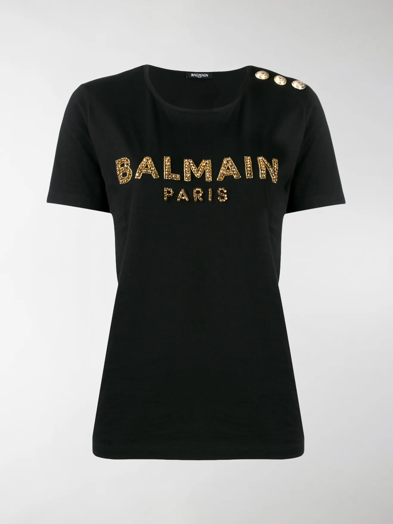 balmain embellished t shirt