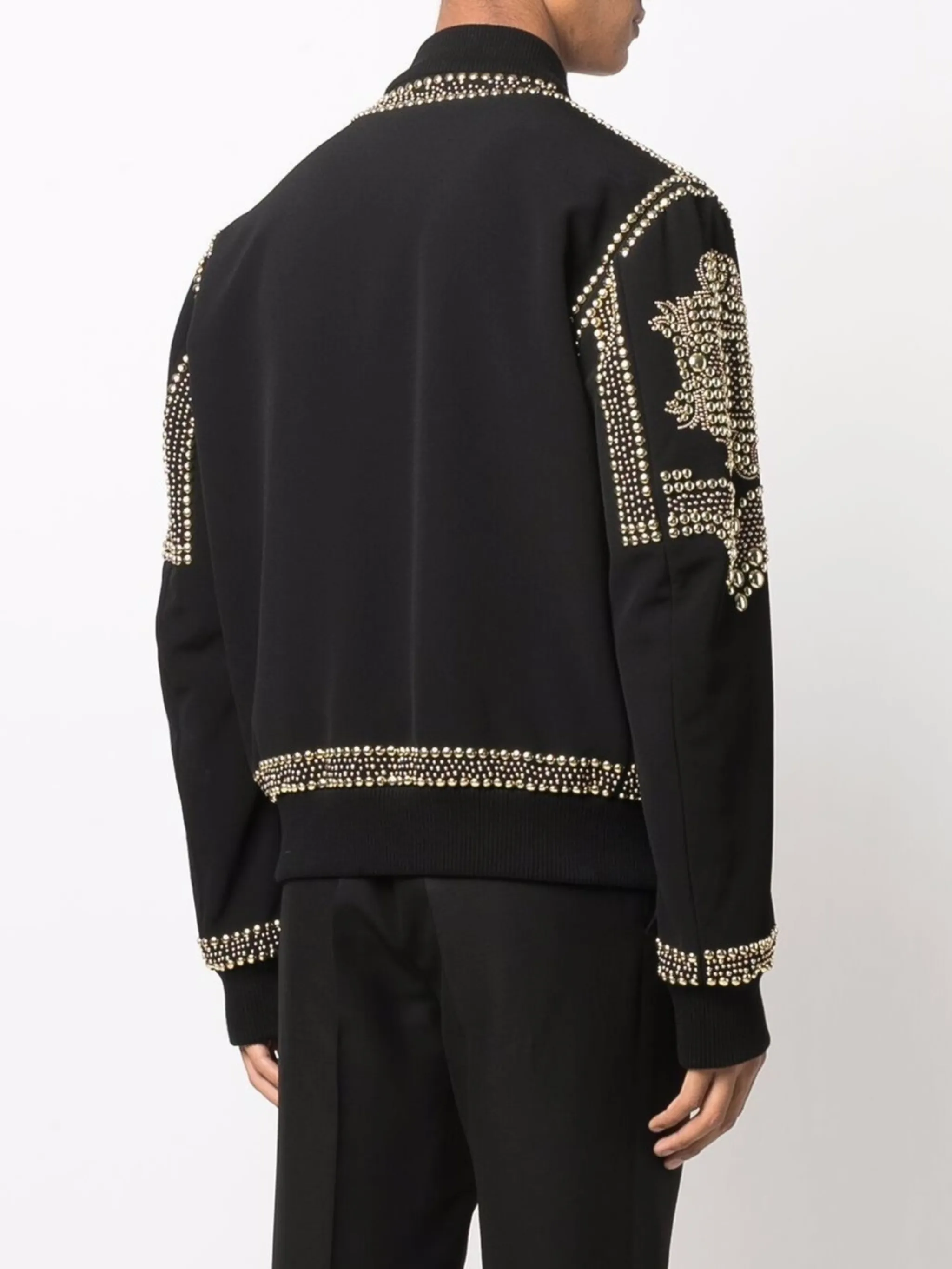 Balmain embroidered-stud bomber jacket | Eraldo.com KW