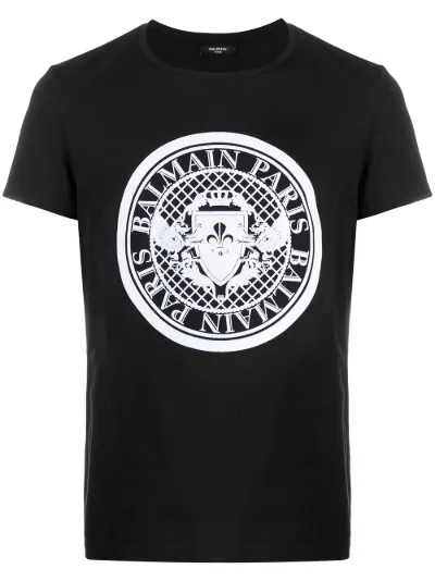 balmain coin t shirt