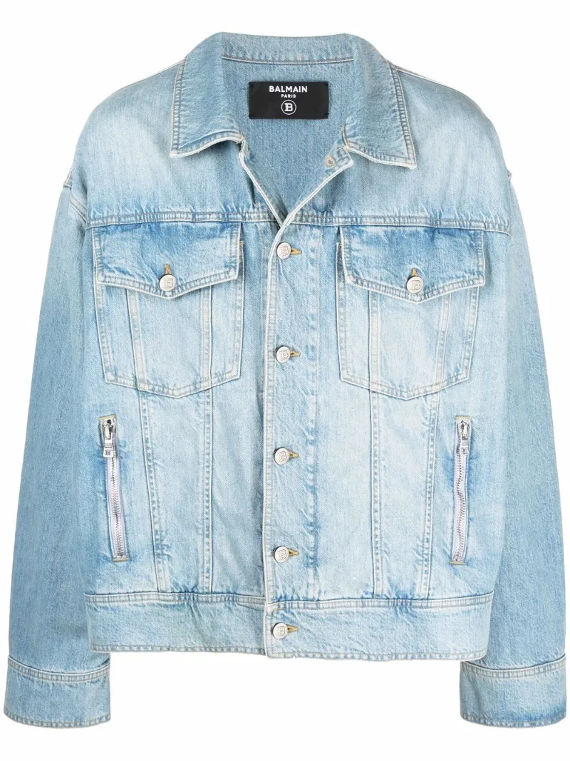 Balmain Giacca denim blu | MODES
