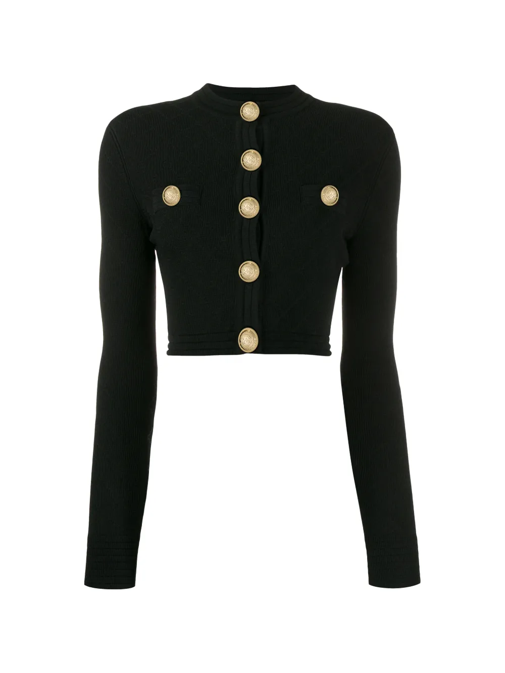 gold cropped cardigan