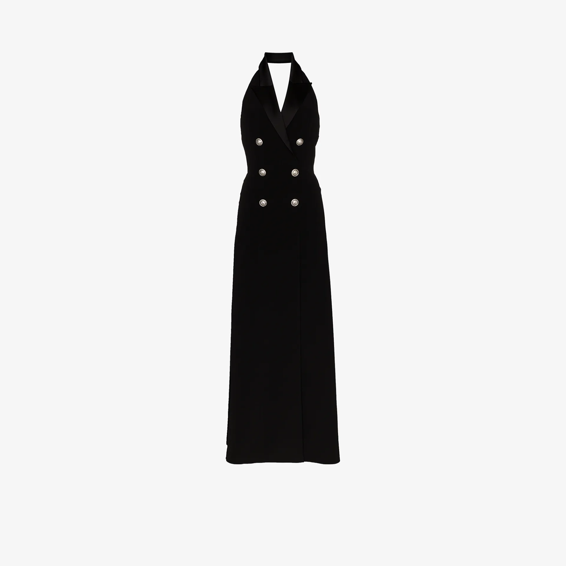 tuxedo maxi dress