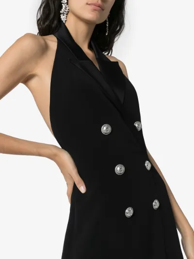 balmain tuxedo dress