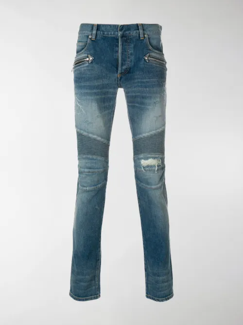 Balmain - Jeans biker slim