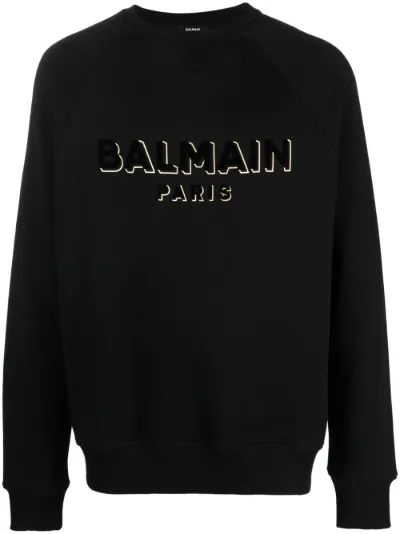 logo print cotton sweatshirt Balmain Eraldo