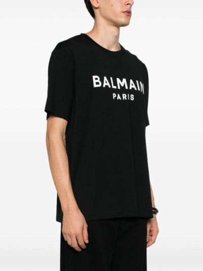 logo-print cotton T-shirt | Balmain | Eraldo.com